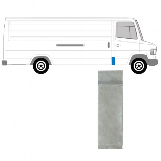 Oszlop javító panel hoz Mercedes T2 1986-1996 / Bal = Jobb (szimmetrikus) /  8014