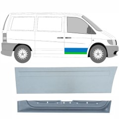 Belső és külső első ajtó javító panel hoz Mercedes Vito I W638 1996-2003 / Jobb / Készlet 9789