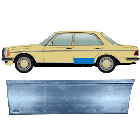 Hátsó ajtó javító panel hoz Mercedes W123 1975-1985 / Bal 6773