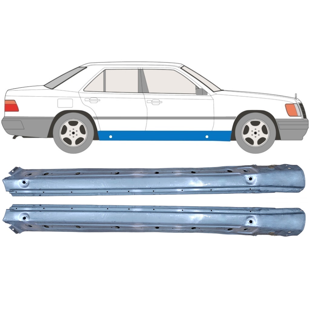 Megerősített Teljes Küszöb Hoz Mercedes W124 1984-1996 / Bal+Jobb / Készlet 9847