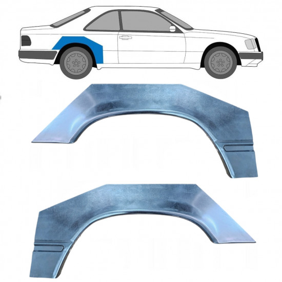 Hátsó sárvédő javító panel hoz Mercedes W124 1984-1997 / Bal+Jobb / COUPE / Készlet 9233