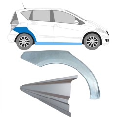 Küszöb és hátsó sárvédő javító panel hoz Mercedes A-Class W169 2004-2012 / Jobb / Készlet 11314