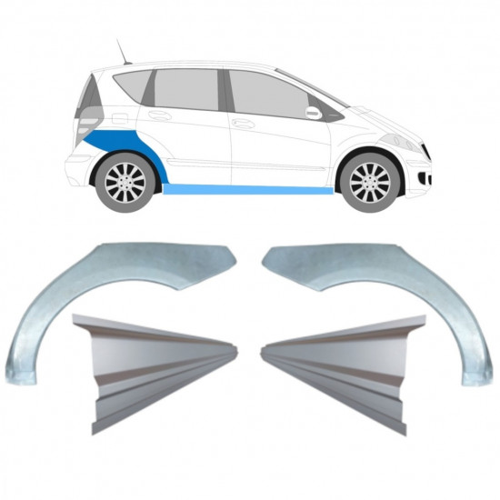 Küszöb és hátsó sárvédő javító panel hoz Mercedes A-class 2004-2012 / Készlet 11316