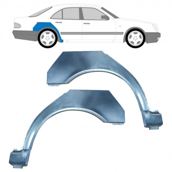 Hátsó sárvédő javító panel hoz Mercedes E-class 1995-2003 / Bal+Jobb / Készlet 9456