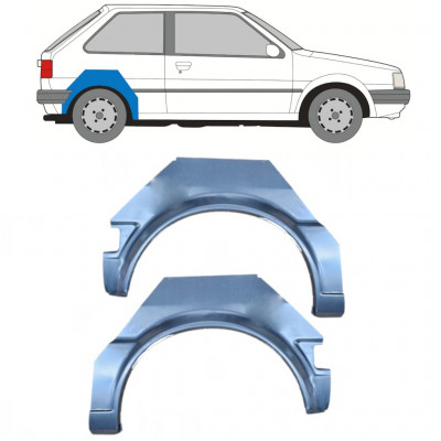 Hátsó sárvédő javító panel hoz Nissan Micra 1982-1992 / Bal+Jobb / Készlet 9897