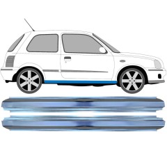 Küszöb javító panel hoz Nissan Micra K11 1992-2003 / Bal+Jobb / Készlet 16148