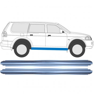 Küszöb javító panel hoz Mitsubishi Pajero Sport 1996-2008 / Bal = Jobb (szimmetrikus) / Készlet 10084