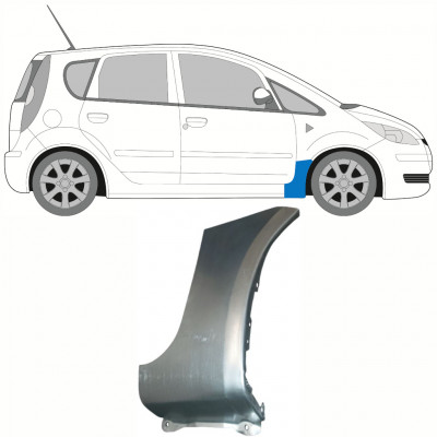 Első sárvédő javító panel hoz Mitsubishi Colt 2004-2012 / Jobb 8380