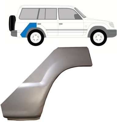 Hátsó sárvédő javító panel hoz Mitsubishi Pajero 1991-2001 / Jobb 16015