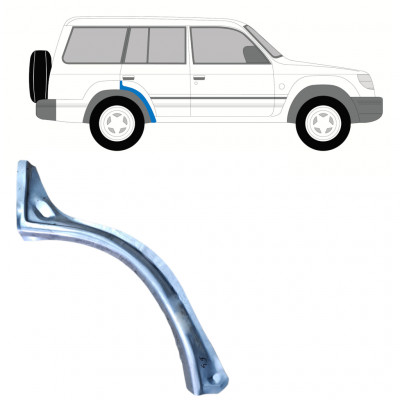Hátsó sárvédő javító panel hoz Mitsubishi Pajero 1991-1999 / Jobb 8986