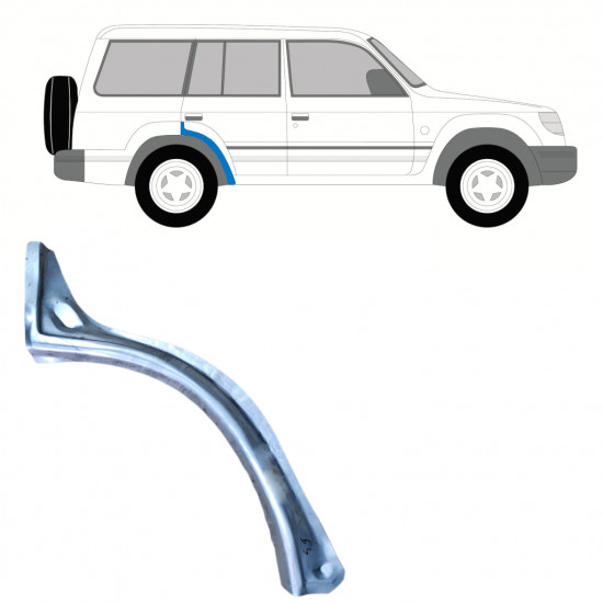 Hátsó sárvédő javító panel hoz Mitsubishi Pajero 1991-1999 / Jobb 8986