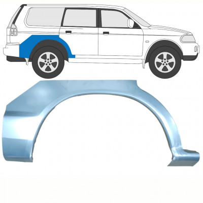 Hátsó sárvédő javító panel hoz Mitsubishi Pajero Sport 1996-2008 / Jobb 8081