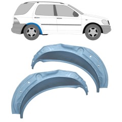 Belső hátsó kerékív javító panel hoz Mercedes M-Class ML W163 1998-2005 / Bal+Jobb / Készlet 16292