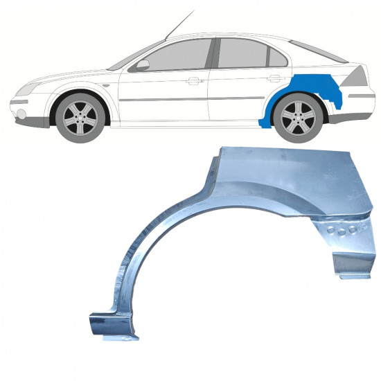 Hátsó sárvédő javító panel hoz Ford Mondeo 2000-2007 / Bal 11035