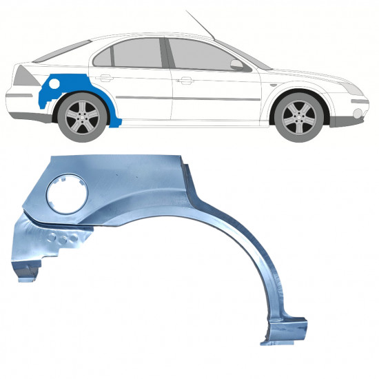 Hátsó sárvédő javító panel hoz Ford Mondeo 2000-2007 / Jobb 11034