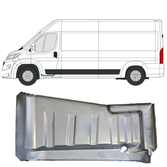 Fellépő lemez bal belső küszöbbel