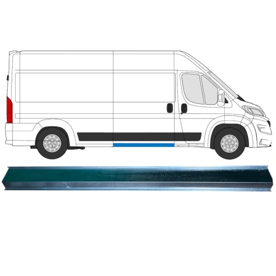 Középső belső küszöb javító panel hoz Opel Movano 2021-2026 / Bal = Jobb (szimmetrikus) 16473