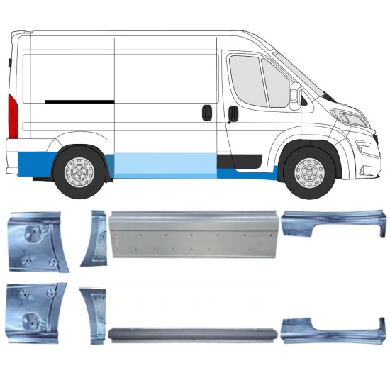 Javító panel készlet hoz Opel Movano 2021-2026 / Bal+Jobb 16534