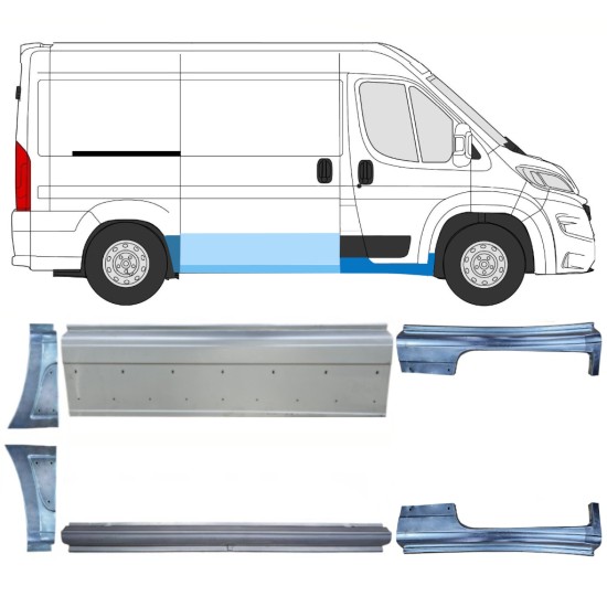 Javító panel készlet hoz Opel Movano 2021-2026 / Bal+Jobb 16536