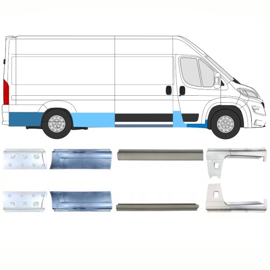 Javító panel készlet hoz Opel Movano 2021-2026 / Bal+Jobb 16466