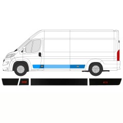 Oldalsó díszítő elemek készlete hoz Opel Movano 2021-2026 / Bal / 14425