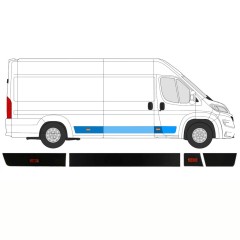 Oldalsó díszítő elemek készlete hoz Opel Movano 2021-2026 / Jobb / 14422