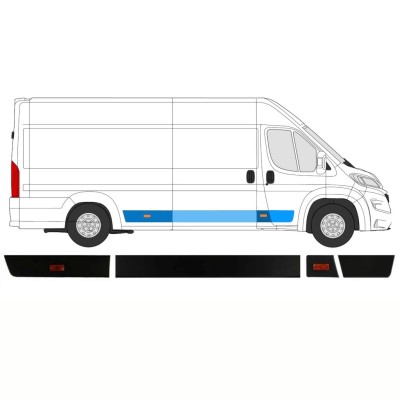 Oldalsó díszítő elemek készlete hoz Opel Movano 2021- / Jobb 14422