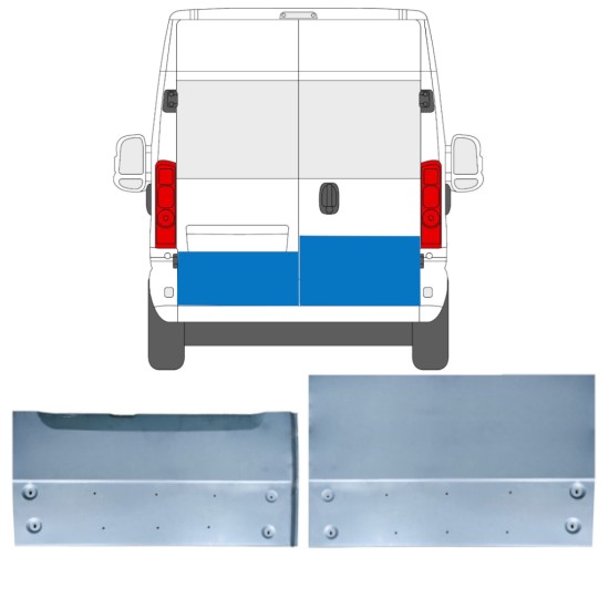 Hátsó ajtó javító panel hoz Opel Movano 2021-2026 / Bal+Jobb 16516