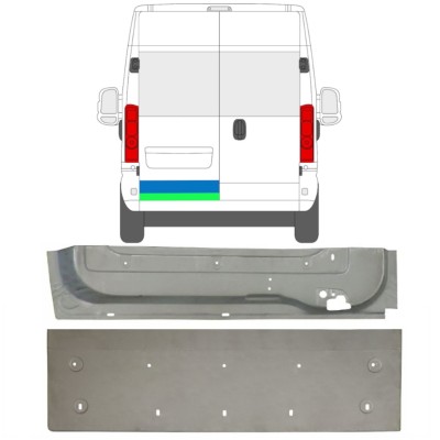 Hátsó ajtó javító panel hoz Opel Movano 2021-2026 / Jobb / Készlet 16518