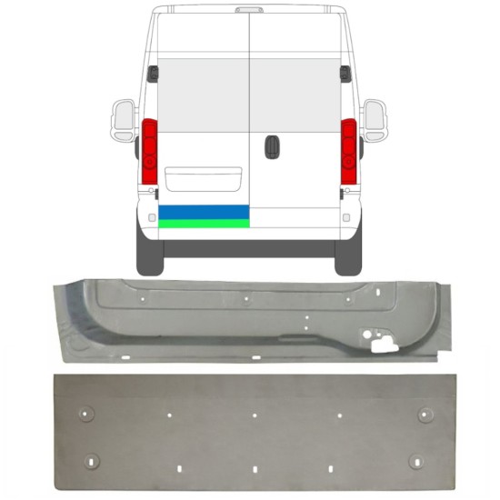 Hátsó ajtó javító panel hoz Opel Movano 2021-2026 / Jobb / Készlet 16518