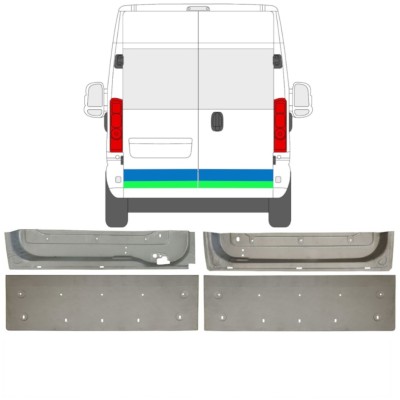 Hátsó ajtó javító panel hoz Opel Movano 2021-2026 16519