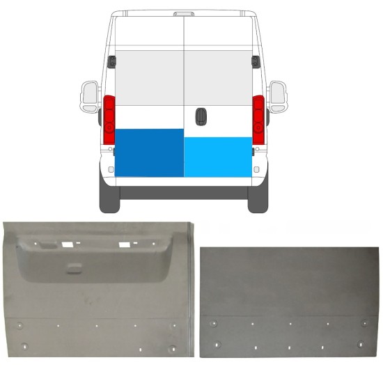 Hátsó ajtó javító panel hoz Opel Movano 2021-2023 / Bal+Jobb / Készlet 16727