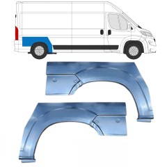 Hátsó sárvédő javító panel hoz Opel Movano 2021-2026 / Bal+Jobb 16440