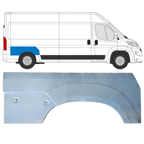 Hátsó sárvédő javító panel hoz Opel Movano 2021-2026 / Jobb 16961
