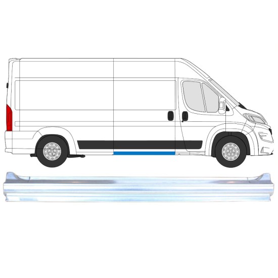 Tolóajtó küszöb javító panel hoz Opel Movano 2021-2026 / Jobb 16458