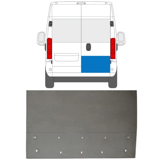 Hátsó ajtó javító panel