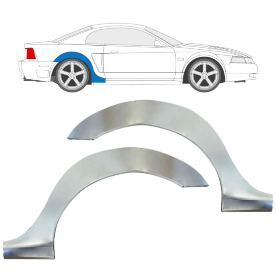 Hátsó sárvédő javító panel hoz Ford Mustang 1999-2004 Grand / Bal+Jobb / Készlet 16841