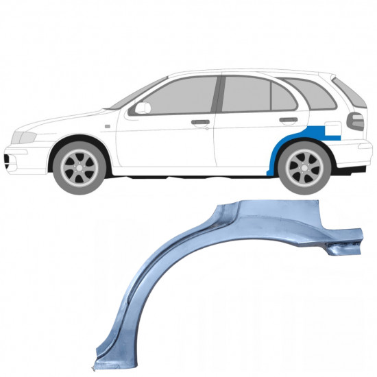 Hátsó sárvédő javító panel hoz Nissan Almera 1999-2007 / Bal 6850