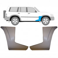 Alsó rész első sárvédő javító panel hoz Nissan Patrol 1997-2009 / Bal+Jobb / Készlet 9625