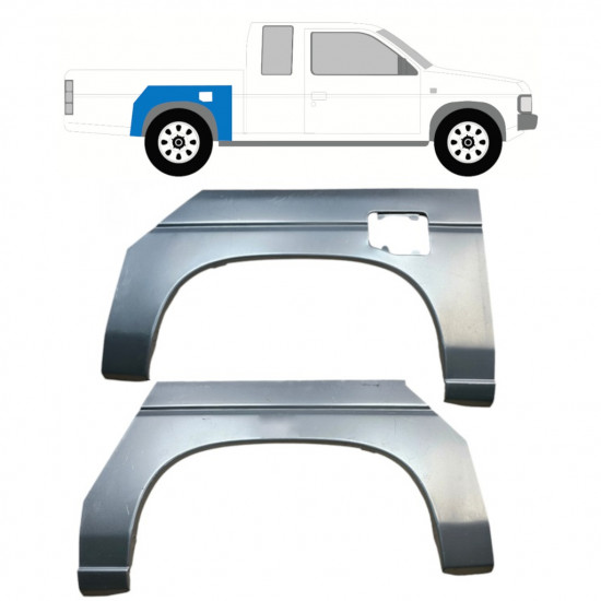 Hátsó sárvédő javító panel hoz Nissan Pickup 1987-1997 / Bal+Jobb / Készlet 9926