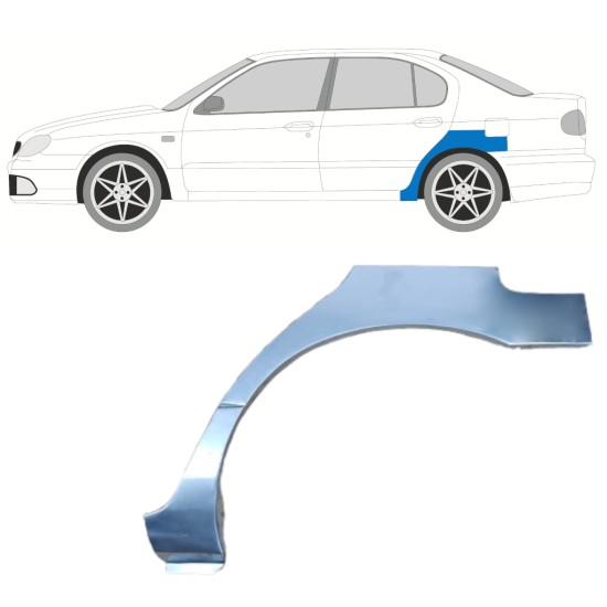 Hátsó sárvédő javító panel hoz Nissan Primera P11 1996-2001 / Bal 6843