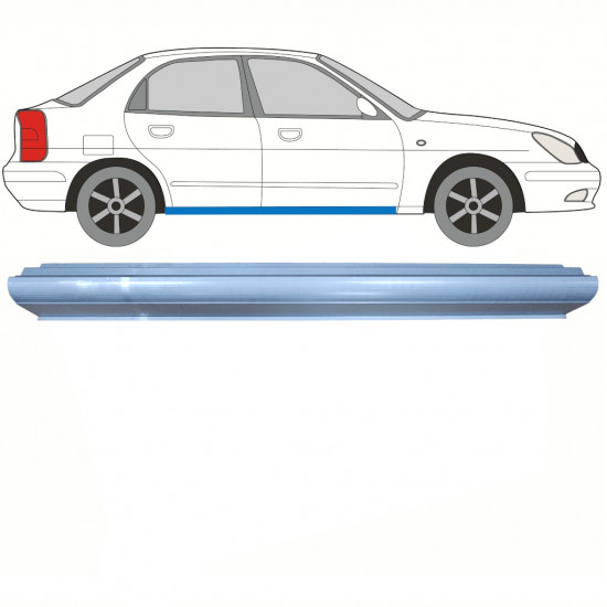 Küszöb javító panel hoz Daewoo Nubira 1997-2004 / Bal = Jobb (szimmetrikus) 8802