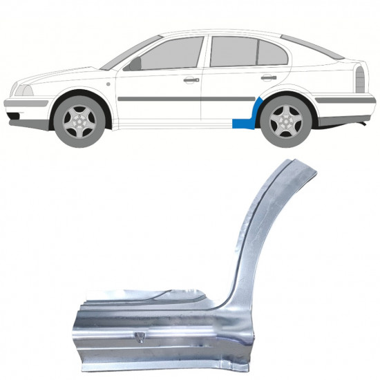 Küszöb javító panel hoz Skoda Octavia 1996-2010 / Bal 12514