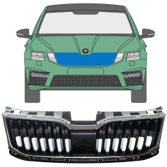 Hűtőrács hoz Skoda Octavia III 2017-2020 / Készlet 7548