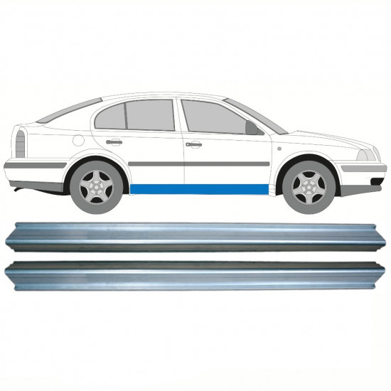 Küszöb javító panel hoz Skoda Octavia 1996-2010 / Bal = Jobb (szimmetrikus) / Készlet 10333