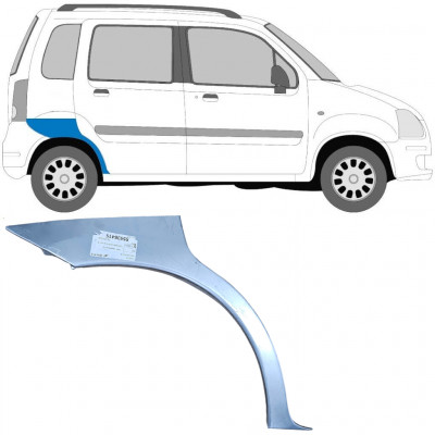 Hátsó sárvédő javító panel hoz Opel Agila 2001-2008 / Jobb 6905