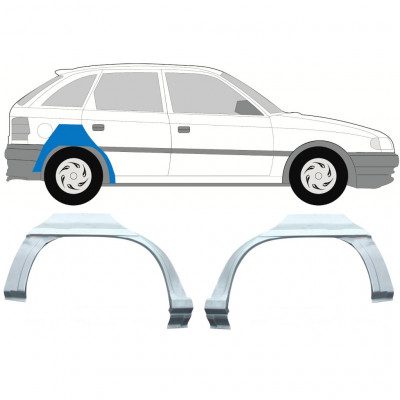 Hátsó sárvédő javító panel hoz Opel Astra 1991-2002 / Bal+Jobb / HATCHBACK / Készlet 9686