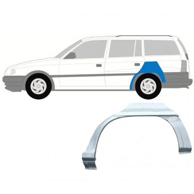 Hátsó sárvédő javító panel hoz Opel Astra 1991-2002 / Bal / COMBI 7260