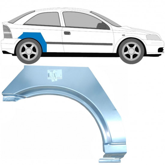 Hátsó sárvédő javító panel hoz Opel Astra 1998-2009 / Jobb 6858