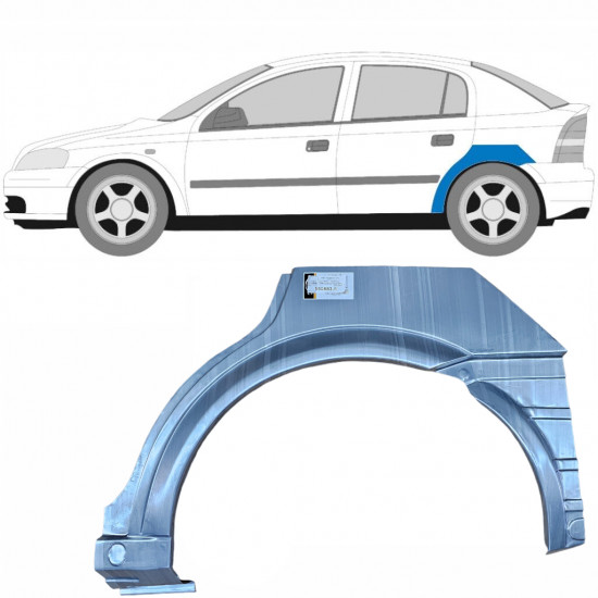 Hátsó sárvédő javító panel hoz Opel Astra 1998-2009 / Bal 6857